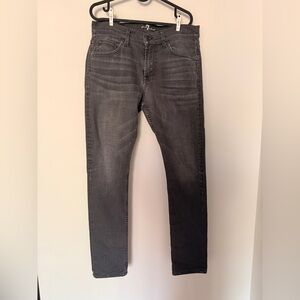 7 For All Mankind PAXTYN Skinny Charcoal Jeans for Men